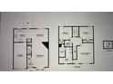 Two-story home floor plan, showing a 3-bedroom, 2-bathroom layout with garage at 7069 Ravenwood Ln, Lithonia, GA 30038