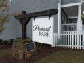 Prichard Park community sign with stone base and white picket fence at 2112 Remy Ct # 47A, Kennesaw, GA 30144