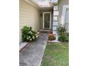 Front entry with walkway and landscaping at 3085 Dove Chase Ct, Snellville, GA 30039