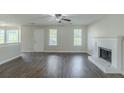 Living room with hardwood floors and a fireplace at 2769 Da Vinci Blvd, Decatur, GA 30034