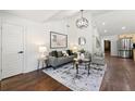 Bright living room with hardwood floors and modern furniture at 2133 Trailwood Rd, Decatur, GA 30032