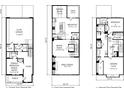 Three-story floor plan includes a two-car garage, terrace, and spacious living areas at 1976 Flying Scotsman Dr # 8, Kennesaw, GA 30144