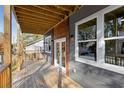 Wooden deck with access to the house and backyard at 60 Newcastle Sw St, Atlanta, GA 30314