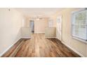 Spacious living area featuring hardwood floors and an open layout at 1883 Meadow Ln, Decatur, GA 30032