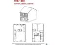 Floor plan showcasing a 3-bedroom, 2.5-bathroom townhome at 7268 Crestside Dr # 64, Austell, GA 30168