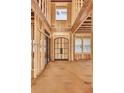 Under construction home with a stylish black metal entry door at 3740 High Green Dr, Marietta, GA 30068