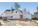New construction home under construction with a large front yard at 3740 High Green Dr, Marietta, GA 30068