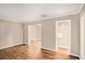 Bright and airy living room featuring hardwood floors at 2791 Mcafee Rd, Decatur, GA 30032
