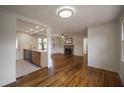 Open concept kitchen with island and hardwood floors at 1098 Jefferson Ave, Atlanta, GA 30344