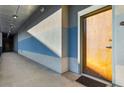 Interior hallway with blue and gray walls at 384 Ralph Mcgill Blvd # 313, Atlanta, GA 30312
