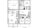 Two-story home floor plan, includes 2 car garage and loft at 4750 Hemingway Trl, Cumming, GA 30041