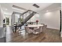 Modern dining room featuring a marble table and sleek chairs at 1145 Kirkwood # 4, Atlanta, GA 30316