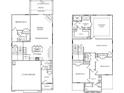 Two-story home floor plan with 4 bedrooms and media room at 687 Summitt Hill Way, Cumming, GA 30040
