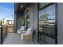 Private balcony with comfortable seating and views at 127 Stein Steel St # 12, Atlanta, GA 30316