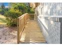 Wooden ramp leading to the front entrance at 3803 Clovis Ct, Atlanta, GA 30331