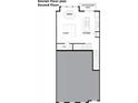 Open concept living, kitchen, and dining area with a deck at 913 Echo Park Dr, Suwanee, GA 30024