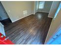 Living room featuring wood-look flooring at 2030 Shamrock Dr, Decatur, GA 30032