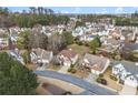 Aerial view of house and surrounding homes at 2233 Creekway Dr, Marietta, GA 30066