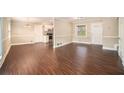 Spacious living area with dark hardwood floors at 3435 Misty Valley Rd, Decatur, GA 30032