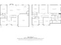 Two-story 2069 sq ft house floor plan; 4 bedrooms, 2.5 baths, and a 2-car garage at 3759 Durham Run Way, Auburn, GA 30011