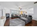 Spacious living room with sectional sofa and fireplace at 3282 Victoria Sw Park, Atlanta, GA 30331