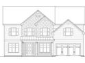 Two-story house plan with a three-car garage and multiple bedrooms at 3340 Hillshire Dr, Cumming, GA 30028