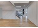 Bright and spacious entry with hardwood floors and modern staircase at 1258 Prospect Rd, Lawrenceville, GA 30043