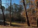 Wooded backyard with a partially visible house at 3911 Howard Nw Dr, Kennesaw, GA 30152