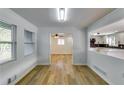 Bright dining room with hardwood floors and an open concept design at 6685 Buckhurst Trl, Atlanta, GA 30349