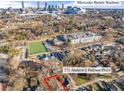 Aerial view highlighting the property's location and lot size at 271 Andrew Hairston Nw, Atlanta, GA 30314