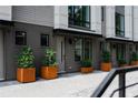 Townhouse entrance with Corten steel planters at 1160 Ormewood Ave # 11, Atlanta, GA 30316