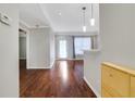 Light and bright entryway with hardwood floors and access to the living room and kitchen areas at 2700 Pine Tree Ne Rd # 2215, Atlanta, GA 30324