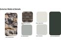 Image showing exterior wall materials, including stone, siding, and roofing options at 155 Sunshower Rdg, Canton, GA 30114