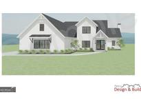 Modern farmhouse exterior with white siding and gray roof at Lot 3 Cecil Hunter Rd, Moreland, GA 30259