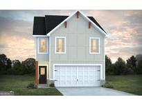 Two-story house with gray siding, white trim, and a two-car garage at 205 Weldon Rd # 44, Mcdonough, GA 30253