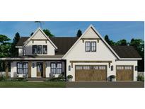 Modern farmhouse style home with three-car garage at Lot 1 Thunder Rd, Buford, GA 30518