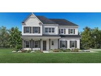 Two-story home with gray shutters and white brick exterior at 6420 Pond View Dr, Cumming, GA 30028