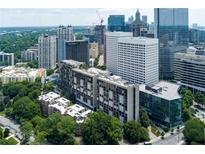 Aerial view of a building in a city setting near skyscrapers at 145 15Th Ne St # 1012, Atlanta, GA 30309