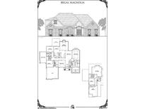 Floor plan showcasing a large open layout and multiple bedrooms at 2107 Lacroix Way, Conyers, GA 30094