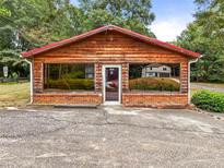 Brick and wood exterior of commercial building at 1352 E Atlanta Rd, Stockbridge, GA 30281