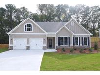 Two-story house with a two-car garage and landscaped lawn at 14 Berkten Ct, Hiram, GA 30141