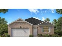 Brick one-story house with a two-car garage and landscaping at 569 Whitman (Lot 159) Ln, Stockbridge, GA 30281