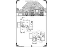 Two story Rosewood Chateau floor plan with 2-car garage at 2000 Fontainbleau Dr, Conyers, GA 30094