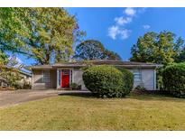 Charming ranch home with red front door at 2308 Sheryl Dr, Decatur, GA 30032