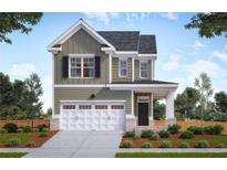 Two-story house with gray siding and a white garage door at 290 Friendship Oak Way, Hampton, GA 30228