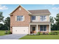 Two-story house with brick and siding exterior at 3657 Lockaby Way, Lawrenceville, GA 30044