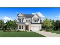 Two story craftsman style home with large windows and a three car garage at 5063 Baywood Ln, Woodstock, GA 30188