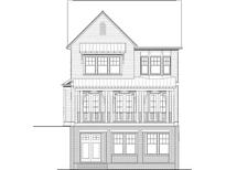 Two-story home with front porch and brick accents at 4002 Moody Ln, Woodstock, GA 30188