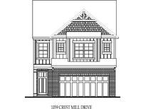 Two-story home with a two-car garage and dormers at 1059 Crest Mill Dr, Marietta, GA 30008