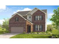 Two-story brick home with a neutral color scheme and a two-car garage at 514 Nolden Trl, Dacula, GA 30019